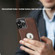 iPhone 15 Pro Max Electroplated Leather Texture PU + PC Phone Case - Grey