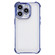 iPhone 15 Pro Max Electroplating Four-corner Shockproof Space Phone Case - Blue