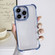 iPhone 15 Pro Max Electroplating Four-corner Shockproof Space Phone Case - Blue