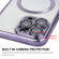 iPhone 15 Pro Max ENKAY Hat-Prince Magnetic Glitter Plated Shockproof Phone Case with Lens Film - Silver