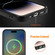 iPhone 15 Pro Max ENKAY Retro Leather Skin PC Phone Case with High Aluminum-silicon Glass Film - Green