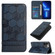 iPhone 15 Pro Max Football Texture Magnetic Leather Flip Phone Case - Dark Blue
