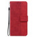 iPhone 15 Pro Max Geometric Embossed Leather Phone Case - Red