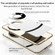 iPhone 15 Pro Max Gilt Leather Electroplated Phone Case - Black