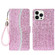 iPhone 15 Pro Max Glitter Powder Filp Leather Phone Case - Pink