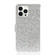 iPhone 15 Pro Max Glitter Powder Filp Leather Phone Case - Silver