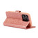 iPhone 15 Pro Max Glitter Powder Love Leather Phone Case - Pink