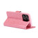 iPhone 15 Pro Max Glitter Powder Love Leather Phone Case - Rose Red