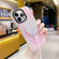 iPhone 15 Pro Max Gold Armor MagSafe Glitter Epoxy Phone Case - Pink