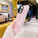 iPhone 15 Pro Max Gold Armor MagSafe Glitter Epoxy Phone Case - Pink