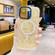 iPhone 15 Pro Max Gold Armor MagSafe Glitter Epoxy Phone Case - Yellow