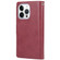 iPhone 15 Pro Max GOOSPERY MANSOOR DIARY 9 Card Slots Leather Phone Case - Wine Red