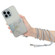 iPhone 15 Pro Max Hollow Marble Pattern TPU Shockproof Phone Case with Rope - Grey