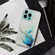 iPhone 15 Pro Max Hollow Marble Pattern TPU Straight Edge Phone Case - Blue