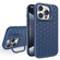 iPhone 15 Pro Max Honeycomb Radiating Lens Holder Magsafe Phone Case - Blue