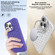 iPhone 15 Pro Max Honeycomb Radiating Lens Holder Magsafe Phone Case - Blue