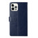 iPhone 15 Pro Max HT01 Y-shaped Pattern Flip Leather Phone Case - Blue