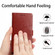 iPhone 15 Pro Max HT01 Y-shaped Pattern Flip Leather Phone Case - Brown