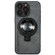 iPhone 15 Pro Max i.Crystal Lambskin Fulcrum Support Phone Case - Dark Grey