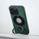 iPhone 15 Pro Max i.Crystal Lambskin Fulcrum Support Phone Case - Green