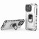 iPhone 15 Pro Max Ice Armor Series Ring Holder Phone Case - Silver