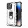 iPhone 15 Pro Max Ice Armor Series Ring Holder Phone Case - Silver