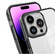 iPhone 15 Pro Max Ice Color Clear PC Hybrid TPU Phone Case - Purple