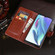 iPhone 15 Pro Max idewei Crazy Horse Texture Leather Phone Case with Holder - Blue