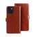 iPhone 15 Pro Max idewei Crazy Horse Texture Leather Phone Case with Holder - Brown