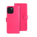iPhone 15 Pro Max idewei Crazy Horse Texture Leather Phone Case with Holder - Rose Red