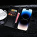 iPhone 15 Pro Max idewei Crocodile Texture Leather Phone Case - Black