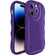 iPhone 15 Pro Max IMAK Wave Bubble Soft Shockproof Phone Case - Purple