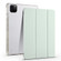 iPad Air 11 2024 3-fold Clear TPU Smart Leather Tablet Case with Pen Slot - Light Green