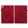 iPad Air 11 2024 Butterfly Flower Embossed Leather Tablet Case - Red