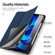 iPad Air 13 2024 DUX DUCIS Domo Series Cloth Texture Magnetic Leather Tablet Case - Blue