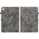 iPad Air 13 2024 Embossed Tiger Pattern Leather Tablet Case - Grey