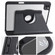 iPad Pro 11 2024 Acrylic 360 Degree Rotation Holder Leather Tablet Case - Black