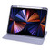 iPad Pro 13 2024 Acrylic 360 Degree Rotation Holder Leather Tablet Case - Lavender Purple
