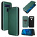TCL 10 5G UW - US Version Carbon Fiber Texture Horizontal Flip TPU + PC + PU Leather Case with Card Slot - Green