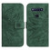 TCL 10 SE Skin Feel Sun Flower Pattern Flip Leather Phone Case with Lanyard - Green