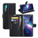 TCL 20 Pro 5G Litchi Texture Horizontal Flip Protective Case with Holder & Card Slots & Wallet - Black