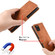 TCL 20 Pro 5G Solid Color Skin Feel Magnetic Buckle Horizontal Flip Calf Texture PU Leather Case with Holder & Card Slots & Wallet - Brown