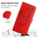 TCL 20 R 5G Embossed Butterfly Leather Phone Case - Red