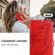 TCL 20 R 5G Embossed Butterfly Leather Phone Case - Red