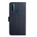 TCL 20 R 5G Genuine Leather Fingerprint-proof Flip Phone Case - Blue