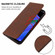 TCL 20 R 5G Magnetic Closure Leather Phone Case - Brown