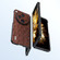 OPPO Find N3 / OnePlus Open ABEEL Genuine Leather Ostrich Texture Phone Case - Coffee
