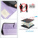 OnePlus 10 Pro 5G Cat Rat Embossed Pattern RFID Leather Phone Case with Lanyard - Purple