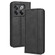 OnePlus 10T 5G / Ace Pro 5G Magnetic Buckle Retro Texture Leather Phone Case - Black