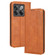 OnePlus 10T 5G / Ace Pro 5G Magnetic Buckle Retro Texture Leather Phone Case - Brown